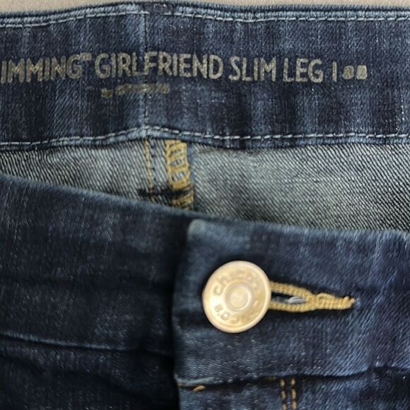 Chico's So Slimming Girlfriend Slim Leg Jeans Size 3 Short - Picture 14 of 16